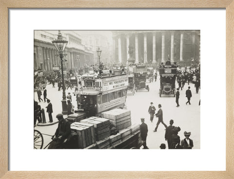 Busy street scene at Bank c.1900