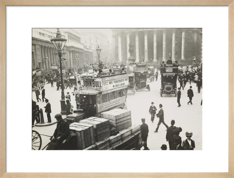 Busy street scene at Bank c.1900