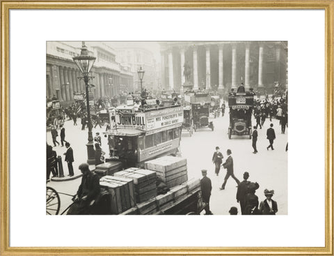 Busy street scene at Bank c.1900