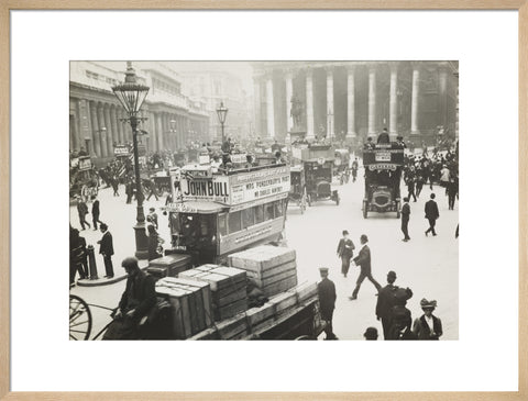 Busy street scene at Bank c.1900