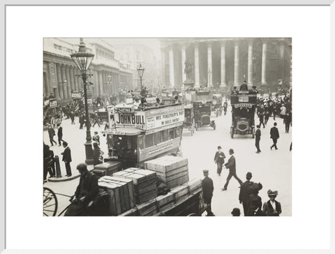 Busy street scene at Bank c.1900