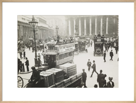 Busy street scene at Bank c.1900