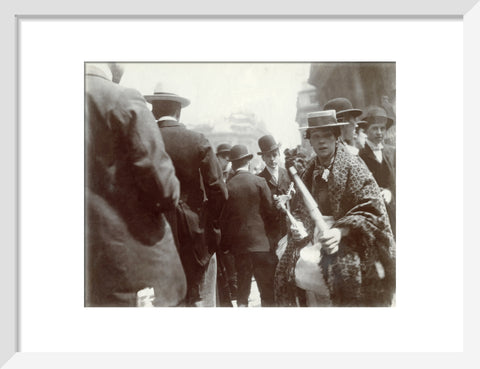 A trumpet seller at the Coronation of Edward VII June 1902