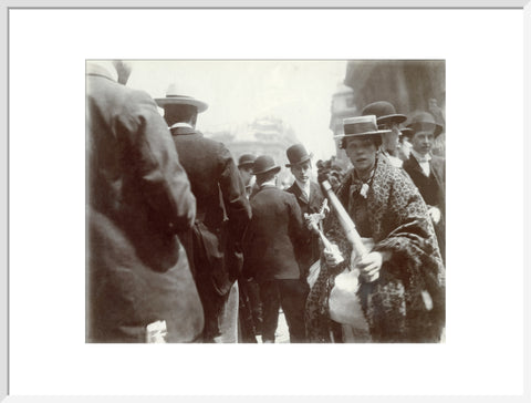 A trumpet seller at the Coronation of Edward VII June 1902