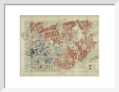 A Jewish population Map by George Arkell 1899