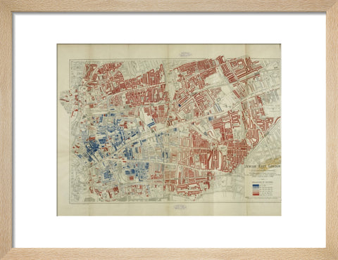 A Jewish population Map by George Arkell 1899