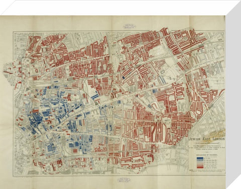 A Jewish population Map by George Arkell 1899