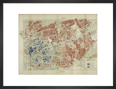 A Jewish population Map by George Arkell 1899