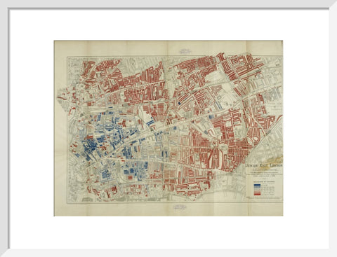 A Jewish population Map by George Arkell 1899