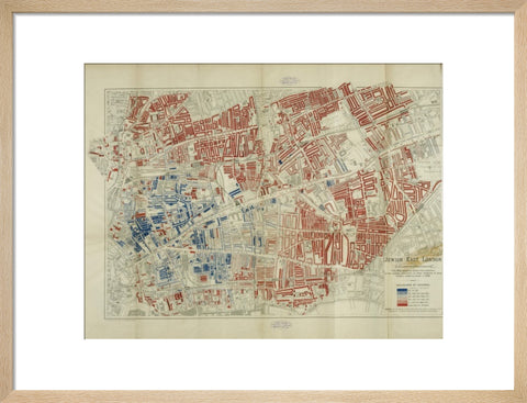 A Jewish population Map by George Arkell 1899