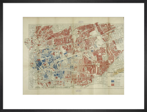 A Jewish population Map by George Arkell 1899