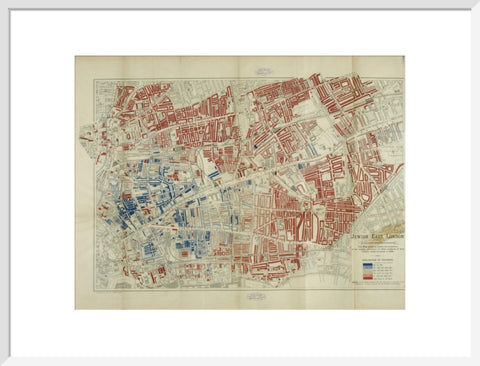 A Jewish population Map by George Arkell 1899