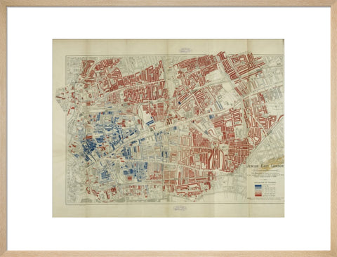 A Jewish population Map by George Arkell 1899