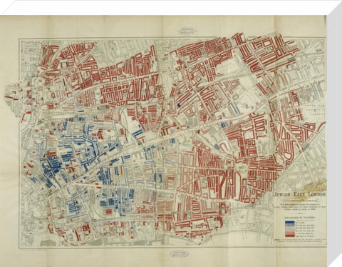 A Jewish population Map by George Arkell 1899