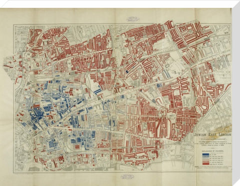 A Jewish population Map by George Arkell 1899