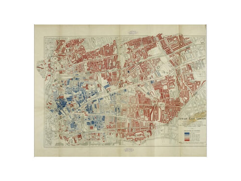 A Jewish population Map by George Arkell 1899