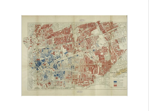 A Jewish population Map by George Arkell 1899