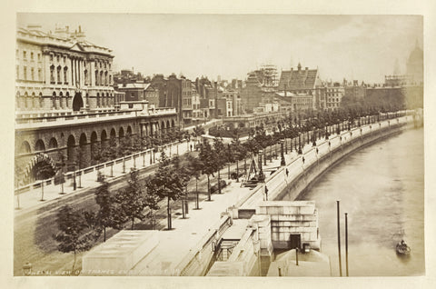 View of Thames Embankment c 1880