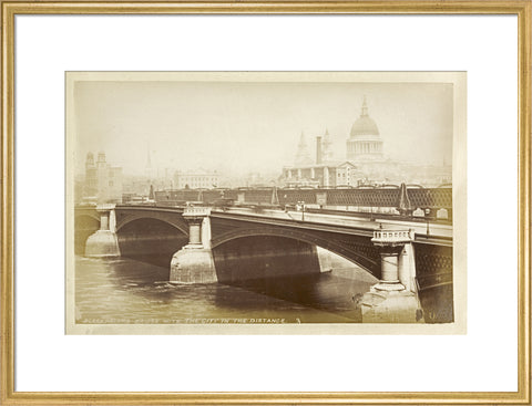 Blackfriars Bridge with the City in the distance c1880
