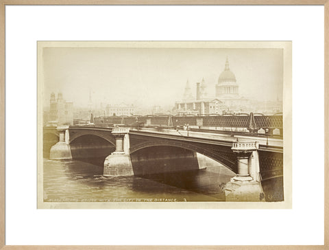 Blackfriars Bridge with the City in the distance c1880