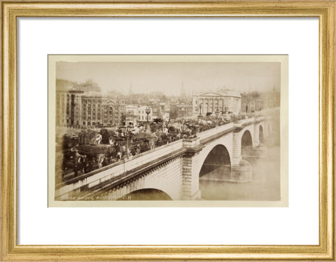 London Bridge with traffic c.1880