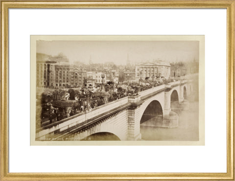 London Bridge with traffic c.1880