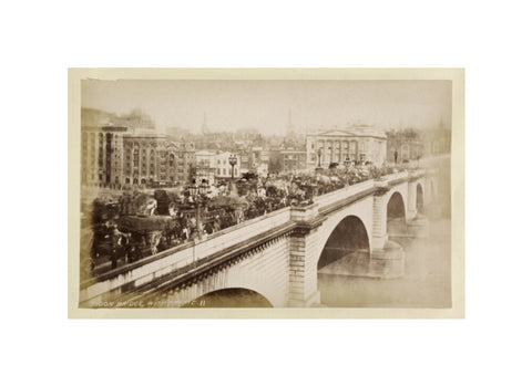 London Bridge with traffic c.1880