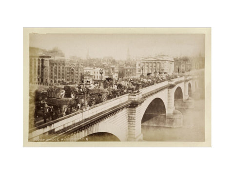 London Bridge with traffic c.1880