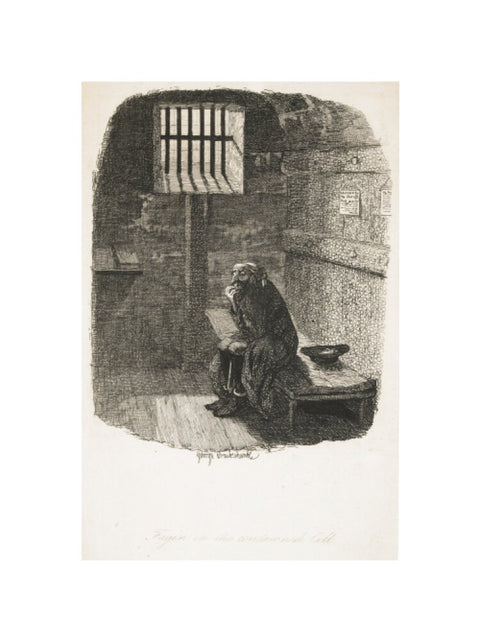 Fagin in the condemned cell 1838