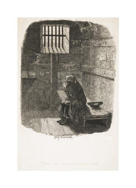 Fagin in the condemned cell 1838