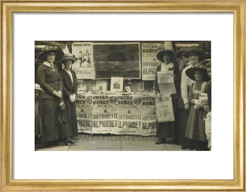 Suffragette fund raising stand 1912