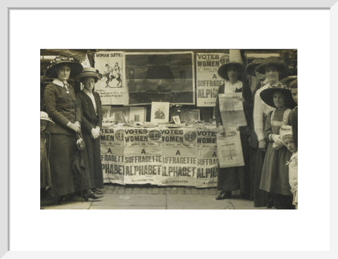 Suffragette fund raising stand 1912