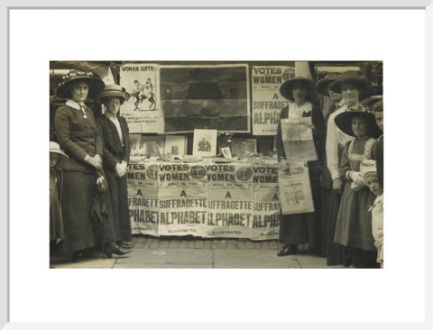 Suffragette fund raising stand 1912