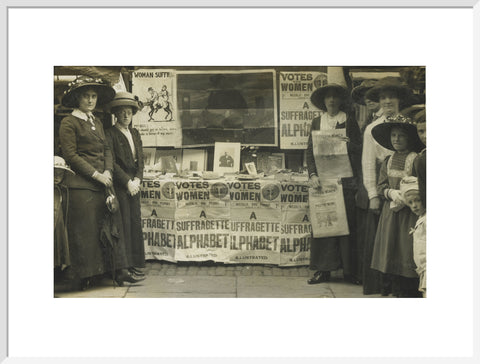 Suffragette fund raising stand 1912