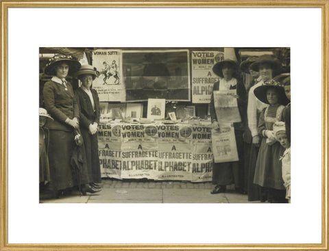 Suffragette fund raising stand 1912