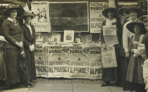 Suffragette fund raising stand 1912