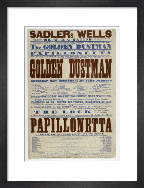 Double-crown playbill 1864-1866