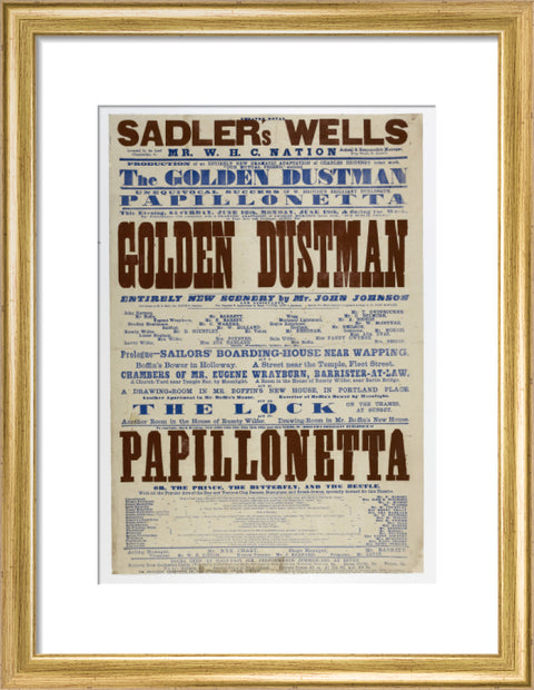 Double-crown playbill 1864-1866