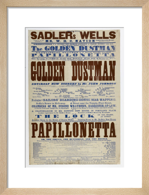 Double-crown playbill 1864-1866