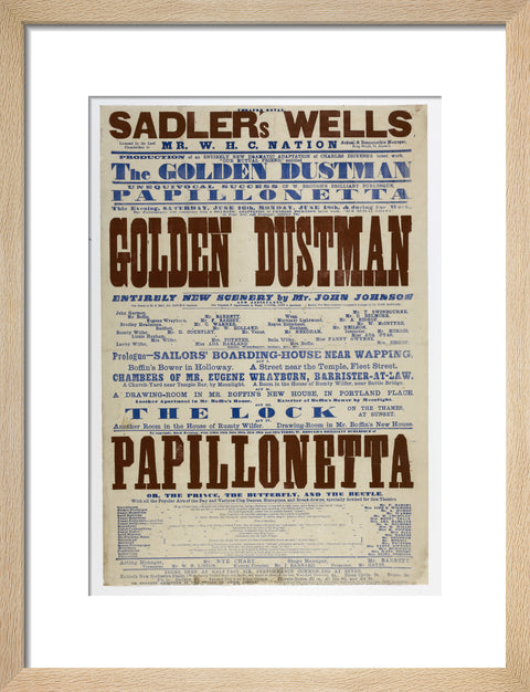 Double-crown playbill 1864-1866