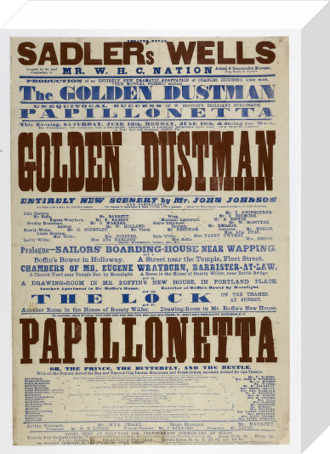 Double-crown playbill 1864-1866