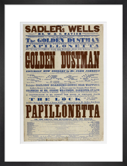 Double-crown playbill 1864-1866