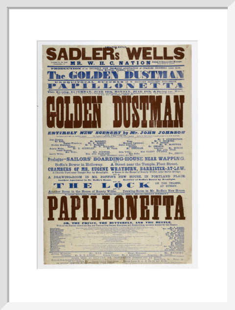 Double-crown playbill 1864-1866