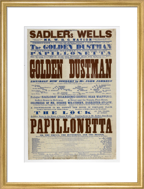 Double-crown playbill 1864-1866