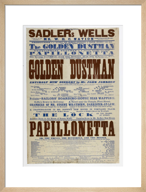 Double-crown playbill 1864-1866