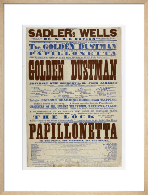 Double-crown playbill 1864-1866