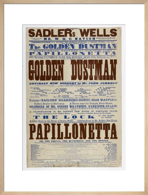 Double-crown playbill 1864-1866