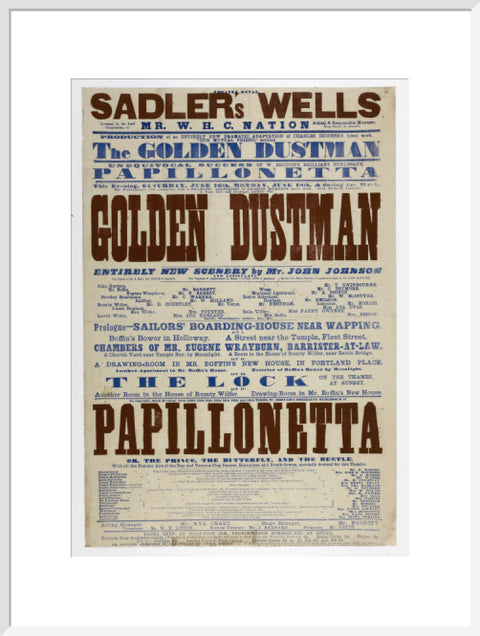 Double-crown playbill 1864-1866