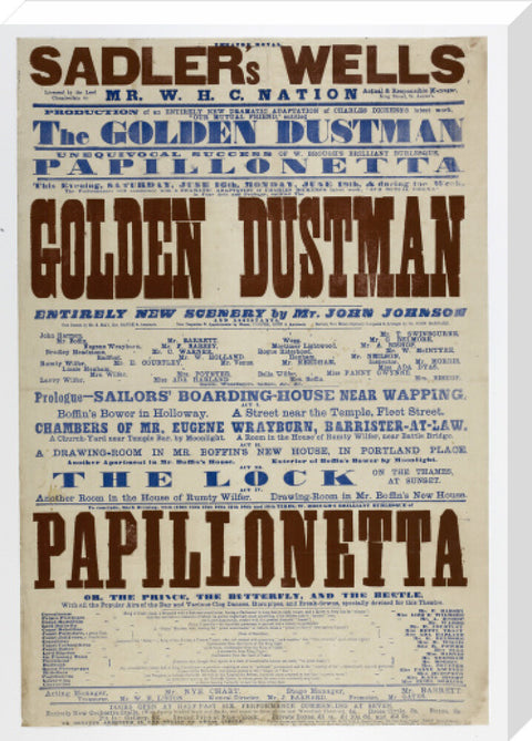 Double-crown playbill 1864-1866