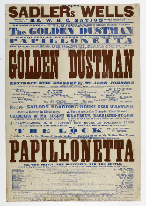 Double-crown playbill 1864-1866